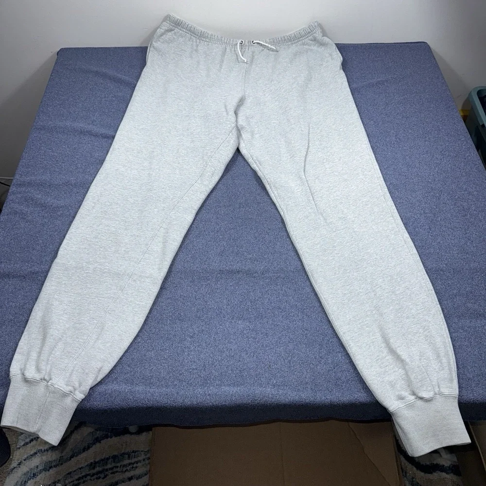 Vintage 90s Polo Ralph Lauren XL Gray Cotton Blend Jogger Sweatpants Hong Kong